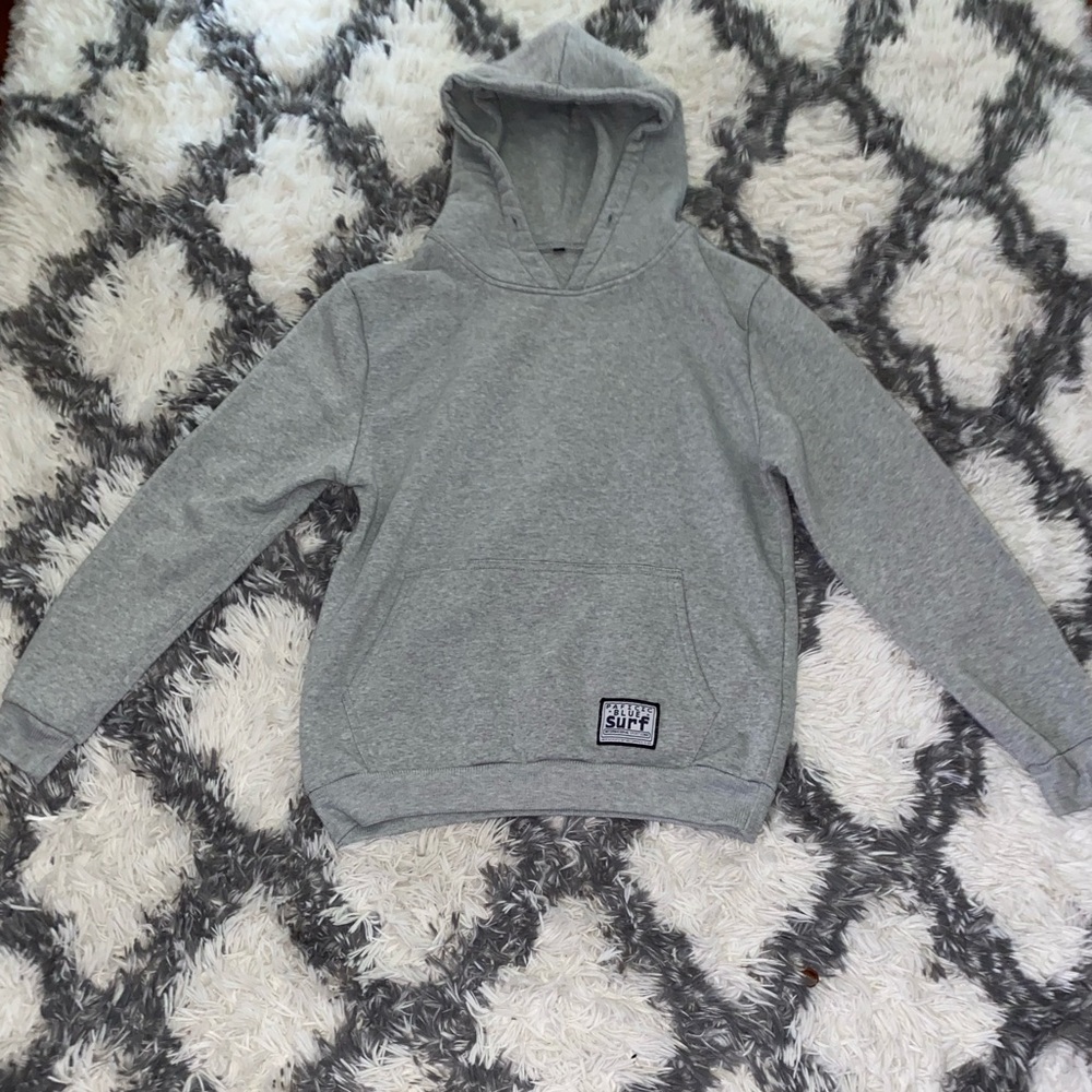 Grey Paficic Blue Surf Hoodie
